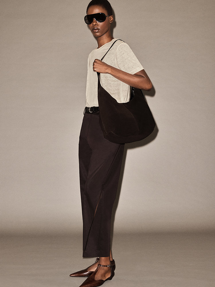 刺繍コットンパンツ